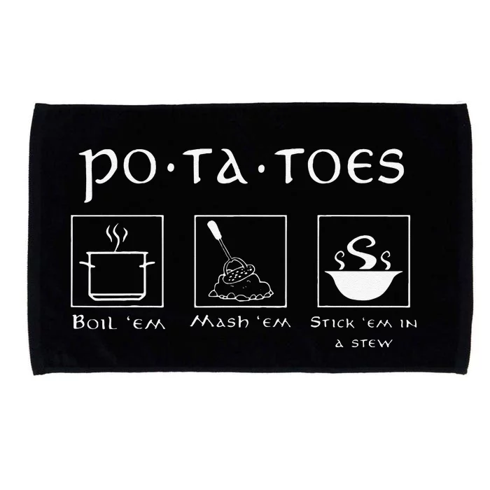 Taters Potatoes Potato Tater Microfiber Hand Towel