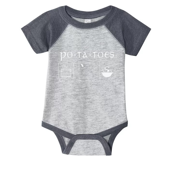 Taters Potatoes Potato Tater Infant Baby Jersey Bodysuit