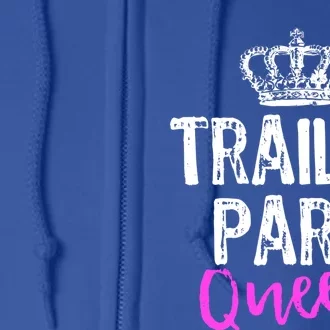 Trailer Park Queen Funny Redneck Camping Gift Christmas Gift Full Zip Hoodie