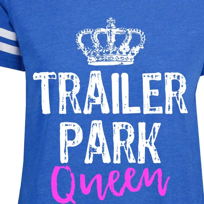 Trailer Park Queen Funny Redneck Camping Gift Christmas Gift Enza Ladies Jersey Football T-Shirt