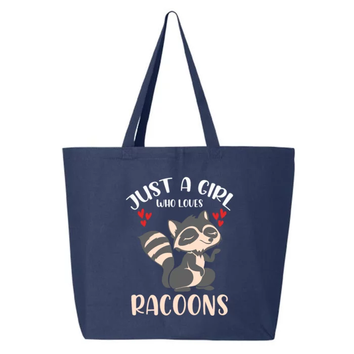 Trash Panda Raccoons Animal Just A Girl Who Loves Racoon 25L Jumbo Tote