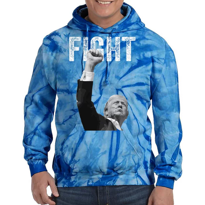 Trump Pennsylvania Rally Fight! Tie Dye Hoodie