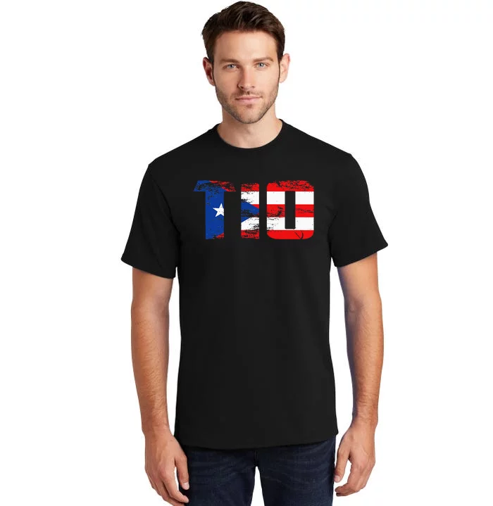 Tio Puerto Rico Flag Pride Fathers Day Puerto Rican Men Tall T-Shirt