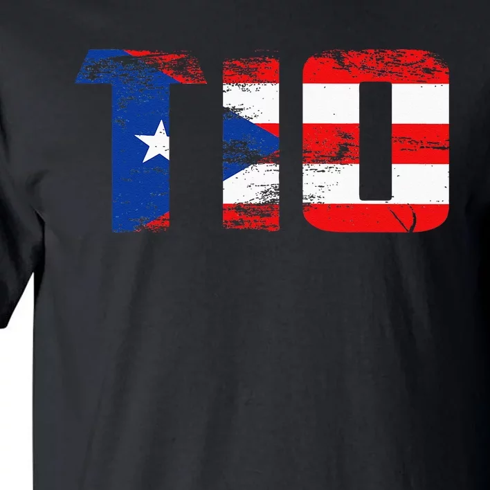 Tio Puerto Rico Flag Pride Fathers Day Puerto Rican Men Tall T-Shirt