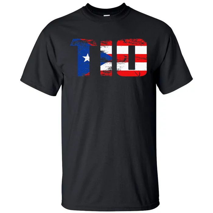 Tio Puerto Rico Flag Pride Fathers Day Puerto Rican Men Tall T-Shirt