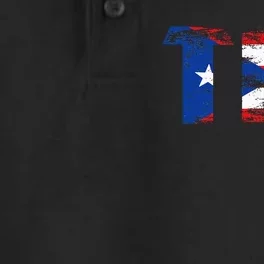 Tio Puerto Rico Flag Pride Fathers Day Puerto Rican Men Dry Zone Grid Performance Polo