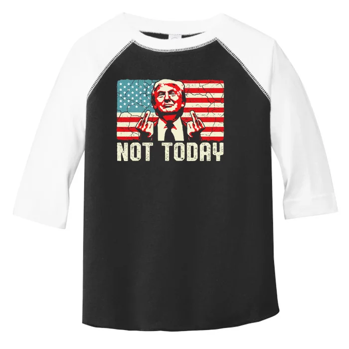 Trump Pennsylvania Rally Shooting Not Today Toddler Fine Jersey T-Shirt