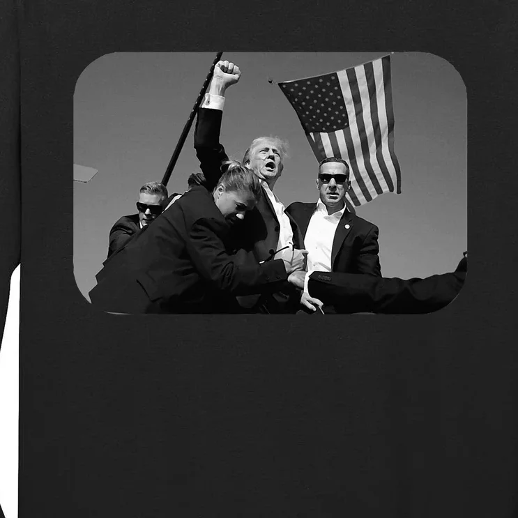 Trump Pennsylvania Rally Shooting Tall Long Sleeve T-Shirt