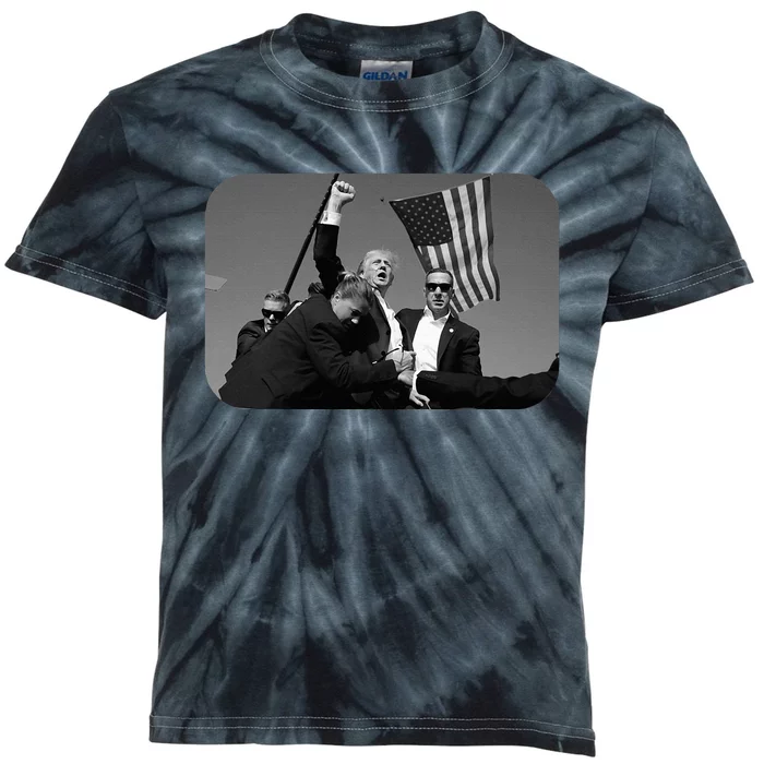 Trump Pennsylvania Rally Shooting Kids Tie-Dye T-Shirt