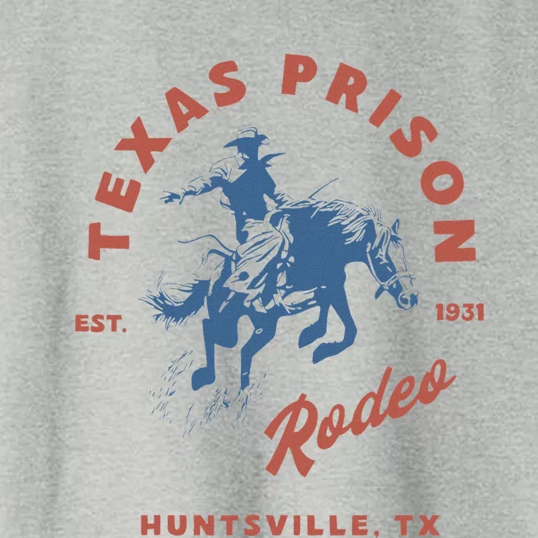 Texas Prison Rodeo Cowboy Western Women's Crop Top Tee