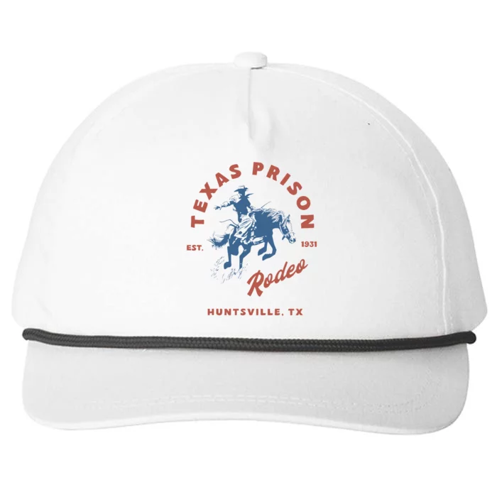 Texas Prison Rodeo Cowboy Western Snapback Five-Panel Rope Hat