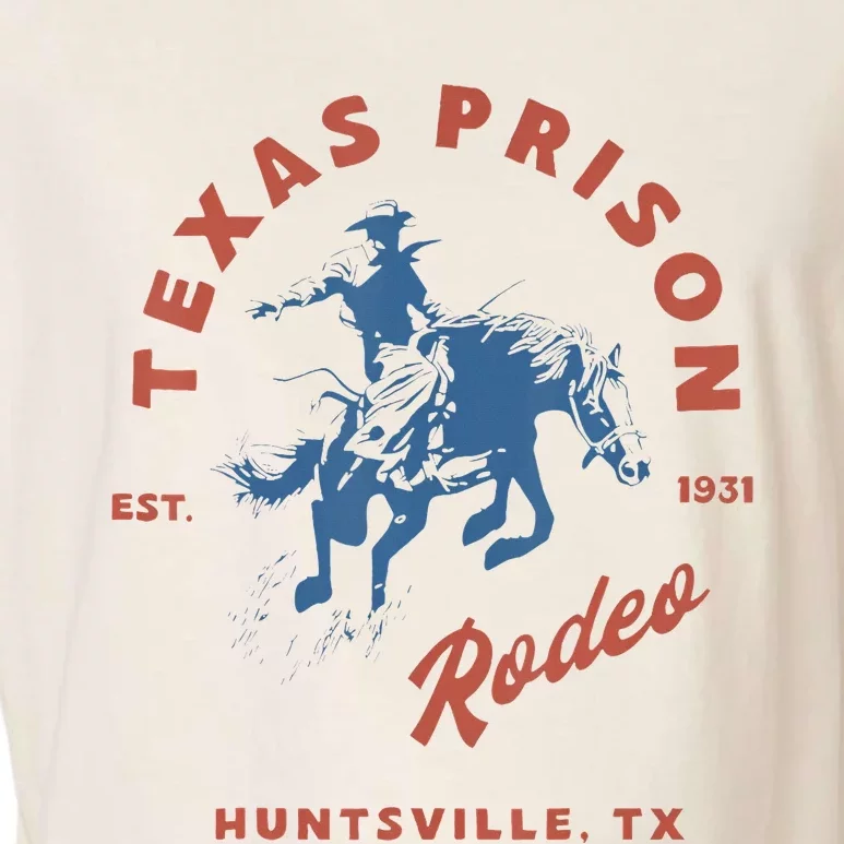 Texas Prison Rodeo Cowboy Western Garment-Dyed Women's Muscle Tee