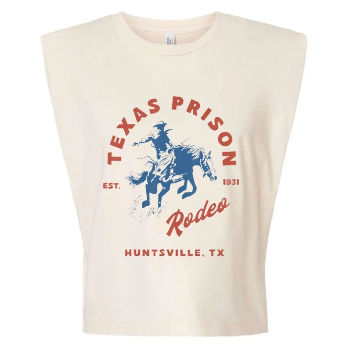 Texas Prison Rodeo Cowboy Western Garment-Dyed Women's Muscle Tee