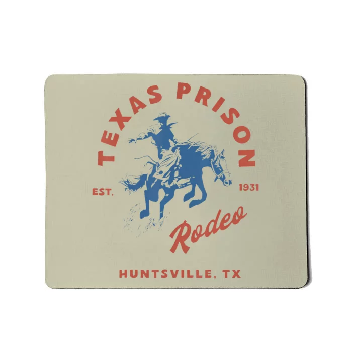 Texas Prison Rodeo Cowboy Western Mousepad