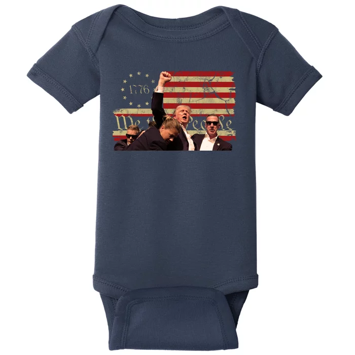 Trump Pa Rally Pennsylvania 2024 Vintage Political Baby Bodysuit