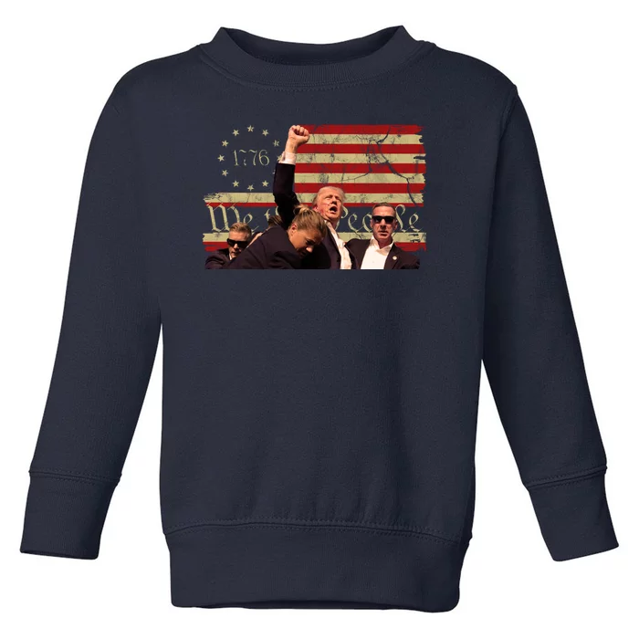 Trump Pa Rally Pennsylvania 2024 Vintage Political Toddler Sweatshirt