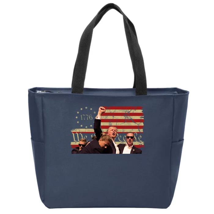 Trump Pa Rally Pennsylvania 2024 Vintage Political Zip Tote Bag