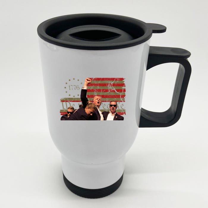 Trump Pa Rally Pennsylvania 2024 Vintage Political Front & Back Stainless Steel Travel Mug