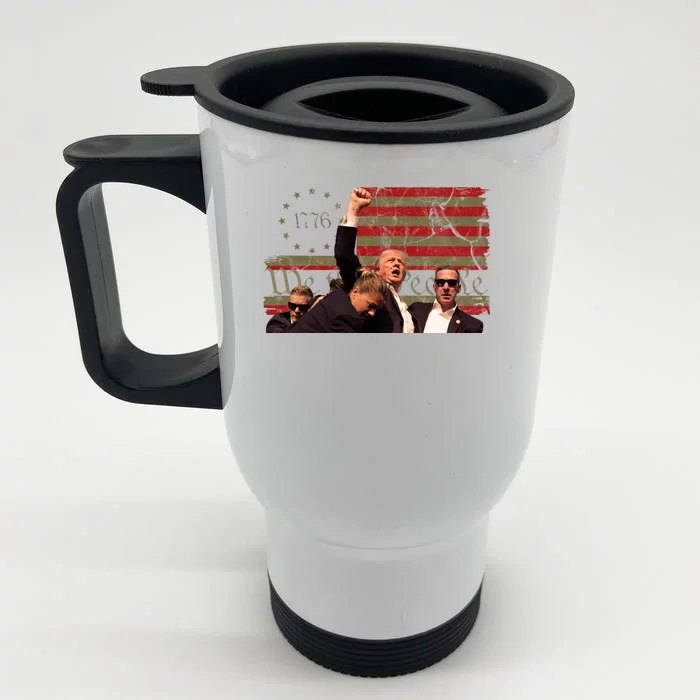 Trump Pa Rally Pennsylvania 2024 Vintage Political Front & Back Stainless Steel Travel Mug