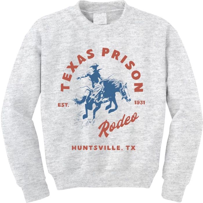 Texas Prison Rodeo Cowboy Western Kids Sweatshirt