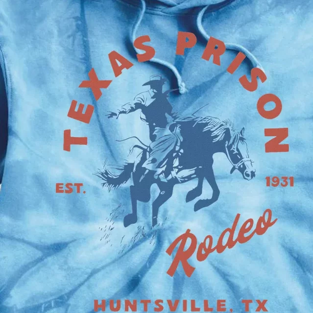 Texas Prison Rodeo Cowboy Western Tie Dye Hoodie