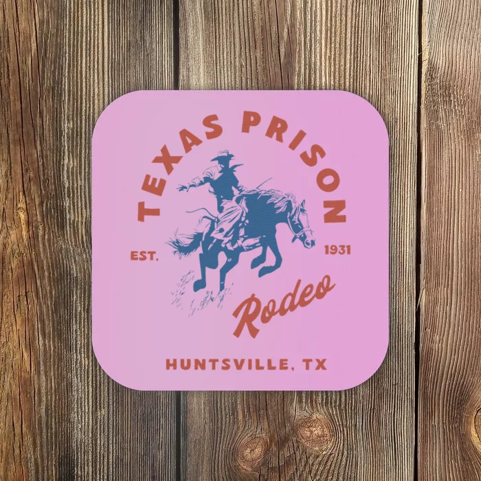 Texas Prison Rodeo Cowboy Western Coaster