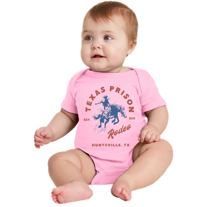 Texas Prison Rodeo Cowboy Western Baby Bodysuit