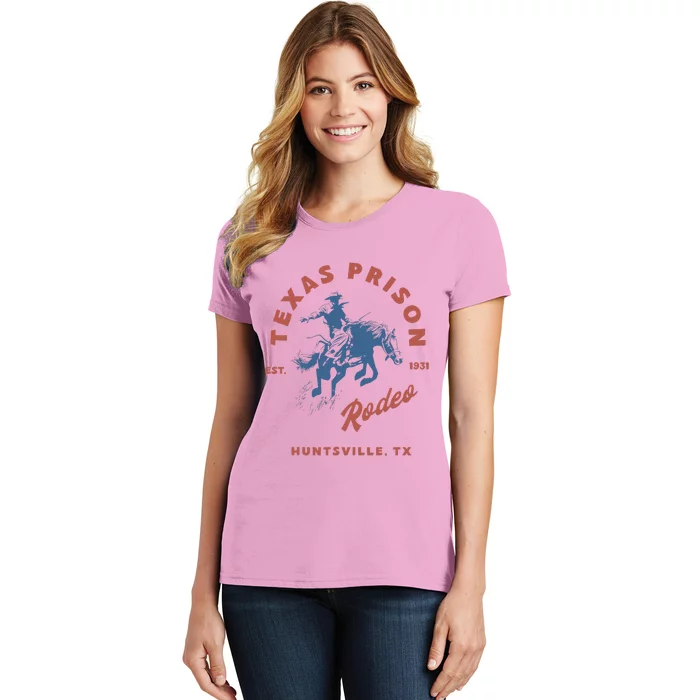 Texas Prison Rodeo Cowboy Western Women's T-Shirt