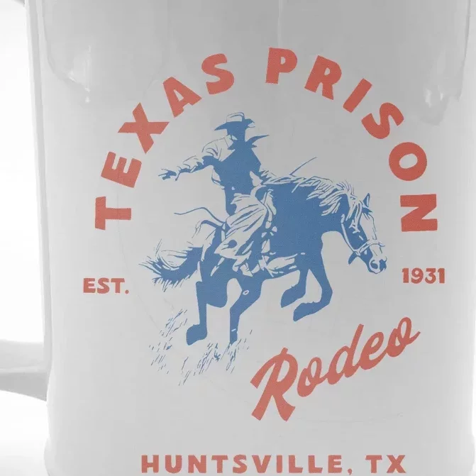 Texas Prison Rodeo Cowboy Western Front & Back Beer Stein