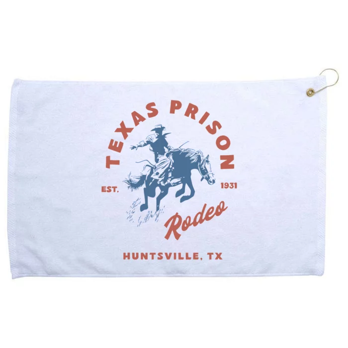 Texas Prison Rodeo Cowboy Western Grommeted Golf Towel