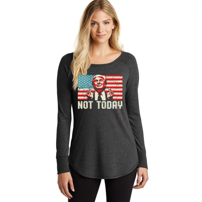 Trump Pennsylvania Rally Attempted Ear 2024 Design Women's Perfect Tri Tunic Long Sleeve Shirt