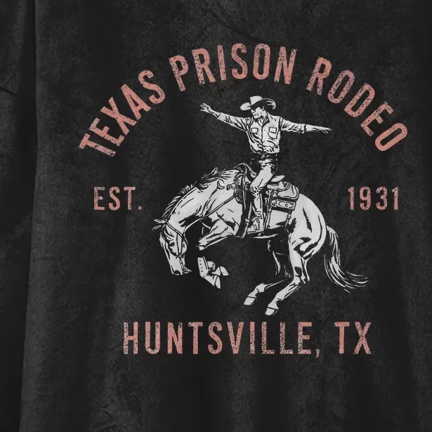 Texas Prison Rodeo Huntsville Est 1931 Hooded Wearable Blanket