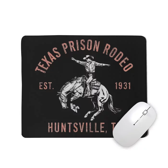 Texas Prison Rodeo Huntsville Est 1931 Mousepad