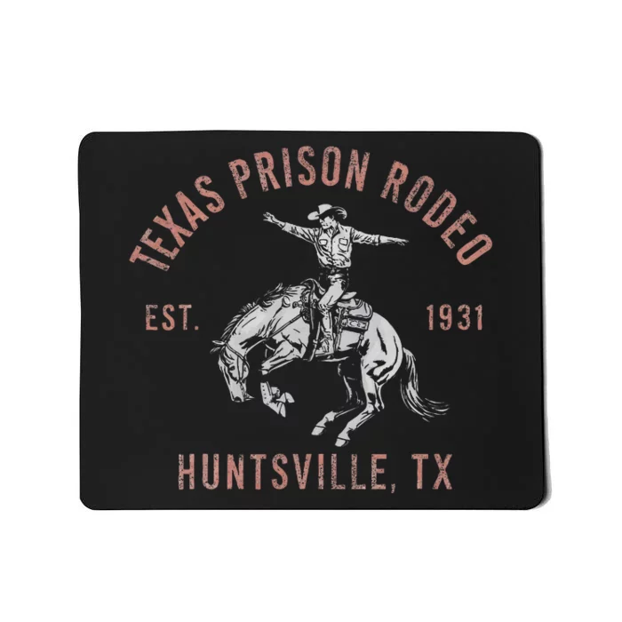 Texas Prison Rodeo Huntsville Est 1931 Mousepad