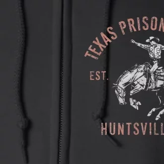 Texas Prison Rodeo Huntsville Est 1931 Full Zip Hoodie