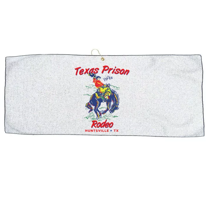 Texas Prison Rodeo  Western Cowboy Large Microfiber Waffle Golf Towel