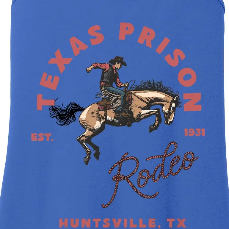 Texas Prison Rodeo Cowboy Western Ladies Essential Tank