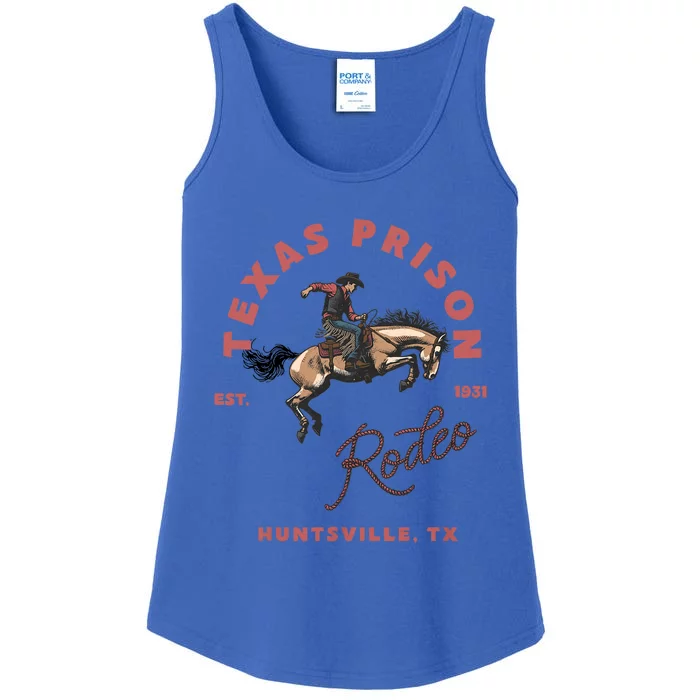 Texas Prison Rodeo Cowboy Western Ladies Essential Tank