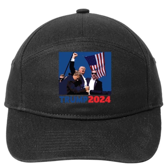 Trump Pa Rally Pennsylvania Rally Trump 2024 7-Panel Snapback Hat