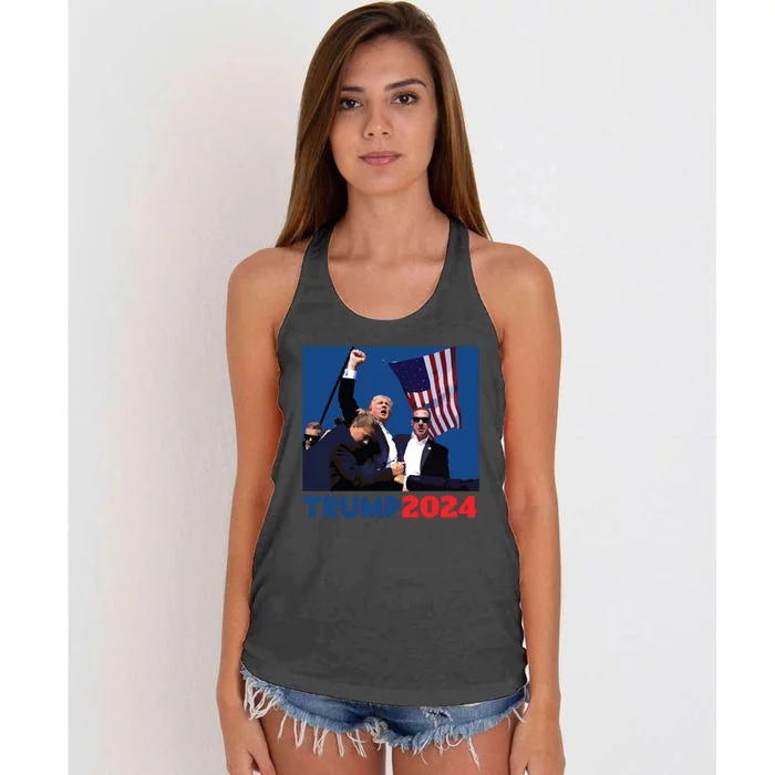 Trump Pa Rally Pennsylvania Rally Trump 2024 Women's Knotted Racerback Tank