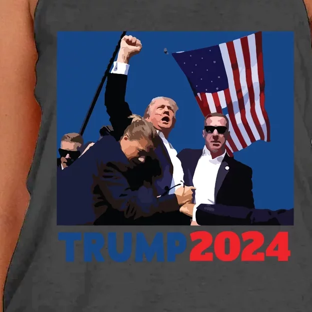 Trump Pa Rally Pennsylvania Rally Trump 2024 Women's Knotted Racerback Tank