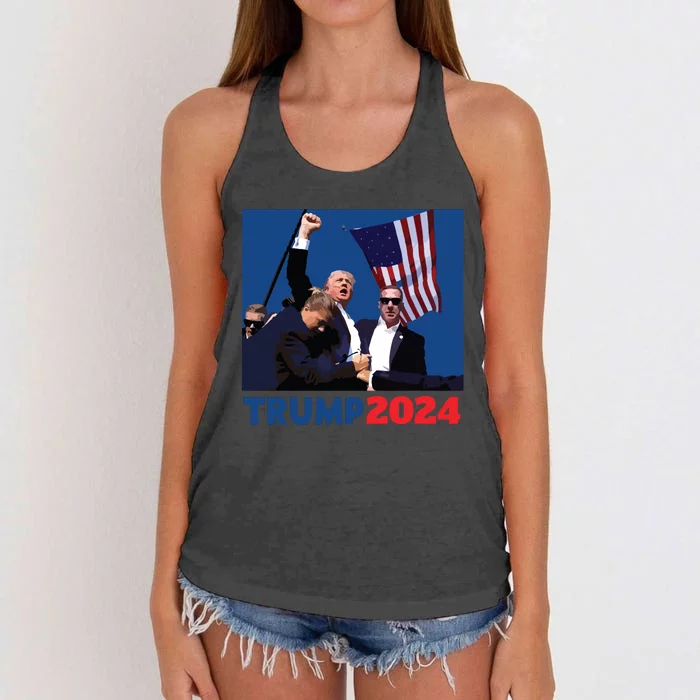 Trump Pa Rally Pennsylvania Rally Trump 2024 Women's Knotted Racerback Tank