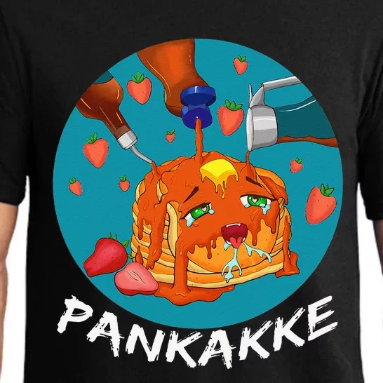 This Pancake REALLY Loves Syrup! Funny Anime Food Pun Pajama Set