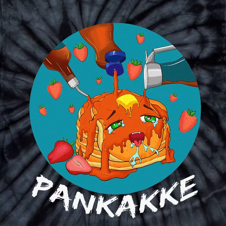 This Pancake REALLY Loves Syrup! Funny Anime Food Pun Tie-Dye T-Shirt