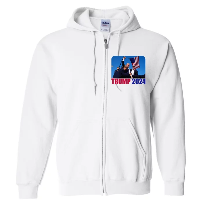 Trump Pennsylvania Rally Shooting Not Today Full Zip Hoodie