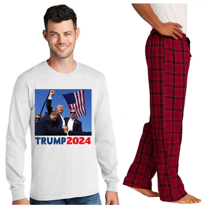 Trump Pa Rally Pennsylvania Rally Trump 2024 Long Sleeve Pajama Set