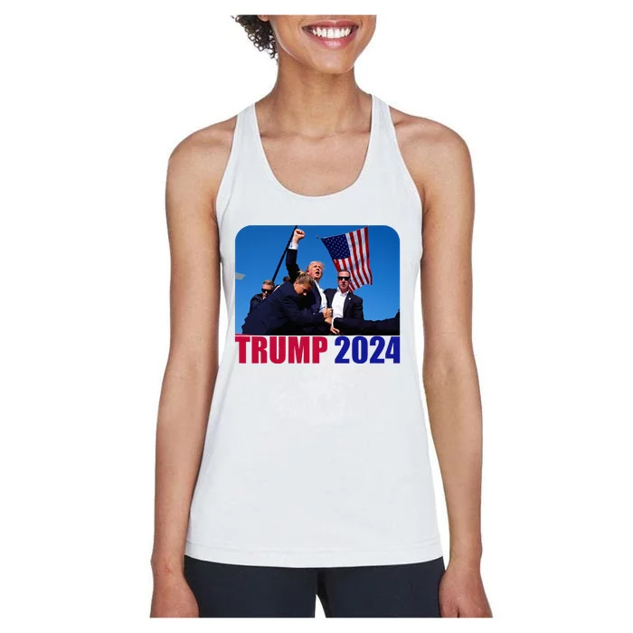 Trump Pennsylvania Rally Shooting Not Today Women's Racerback Tank