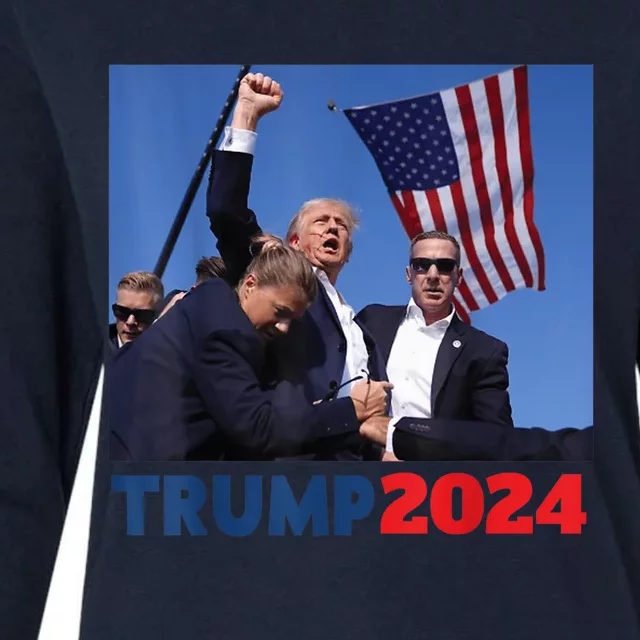 Trump Pa Rally Pennsylvania Rally Trump 2024 Womens Cotton Relaxed Long Sleeve T-Shirt