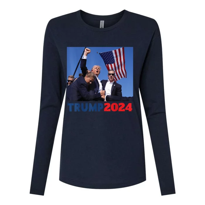 Trump Pa Rally Pennsylvania Rally Trump 2024 Womens Cotton Relaxed Long Sleeve T-Shirt