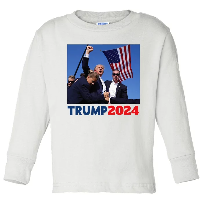 Trump Pa Rally Pennsylvania Rally Trump 2024 Toddler Long Sleeve Shirt